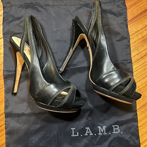 L.A.M.B hi heel sling back shoes - Picture 2 of 10